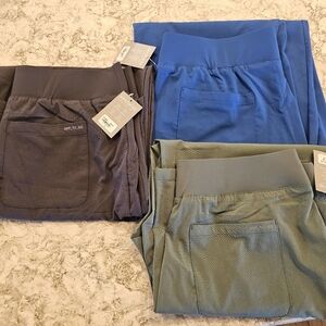 3 Pack Hypothesis Wide Leg Yoga Style Scrub Pants